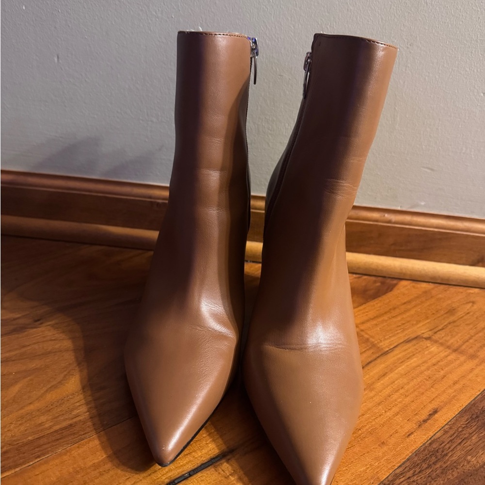 Marc Fisher Brown Pointed Toe Heeled Boots